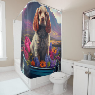 Cortina Para Box Cocker Spaniel em um remo: Uma aventura cêntrica
