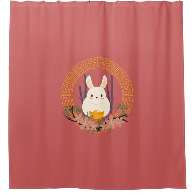 Cortina Para Box coelho chinês (Frente)