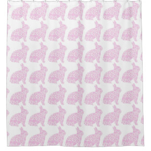 Cortina Para Box Coelho cor-de-rosa