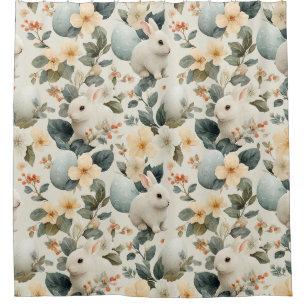 Cortina Para Box Coelho de Páscoa Floral Vintage (6)