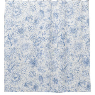 Cortina Para Box Colored Pencil Floral