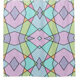 Cortina Para Box Colores cor de Pastel, cor-de-rosa, Abstrato geomé