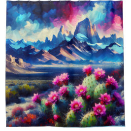 Cortina Para Box Colorful Dramatic Mountain Range Bold