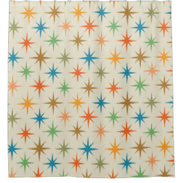 Cortina Para Box Colorido Estouro de Estrela Atômico Moderno de Mea