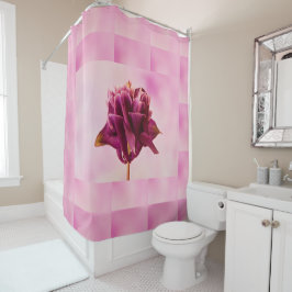 Cortina Para Box Columbina Rosa Burgundy