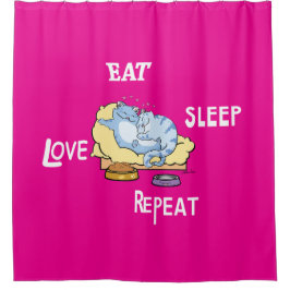 Cortina Para Box Coma Cats Repetitivos Com Amor