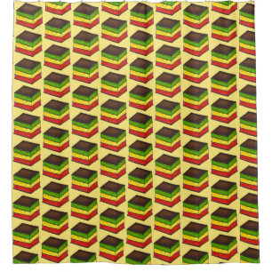 Cortina Para Box Comida Italiana Arco-Íris Tricolor Sete Cookies de