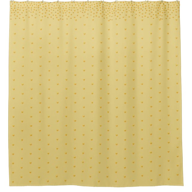 Cortina Para Box Confete Dourado em Dourado (Frente)