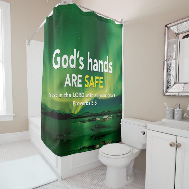 Cortina Para Box CONFIANÇA NO SENHOR Christian (In Situ)