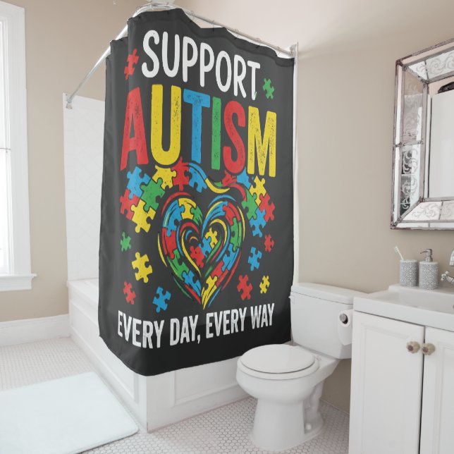 Cortina Para Box Conscientização do autismo (In Situ)