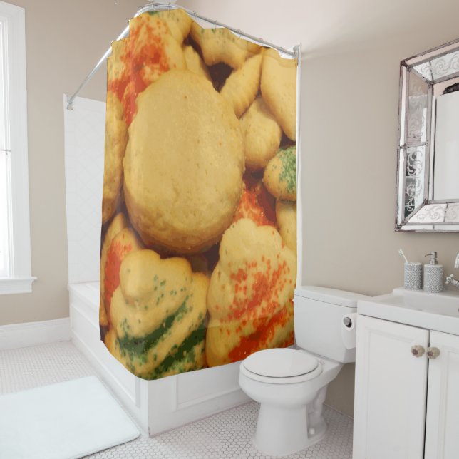 Cortina Para Box Cookies de Natal com Prensas de Açúcar (In Situ)