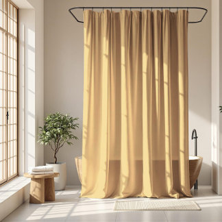 Cortina Para Box Cor Amarelo Pastel Suave Minimalista Cor de Creme