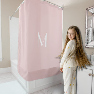 Cortina Para Box cor-de-rosa mole - adicionar monograma