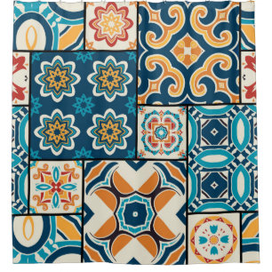 Cortina Para Box Cor decorativa portuguesa do ornamentado tradicion