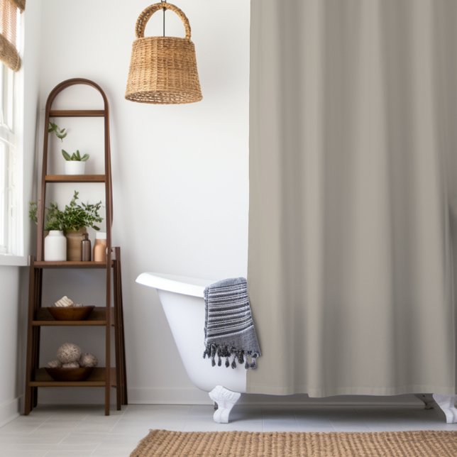 Cortina Para Box Cor Sólida Greige Personaliza-a (Criador carregado)