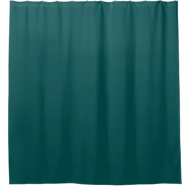 Cortina Para Box Cor Sólida Verde Teal Escuro (Frente)