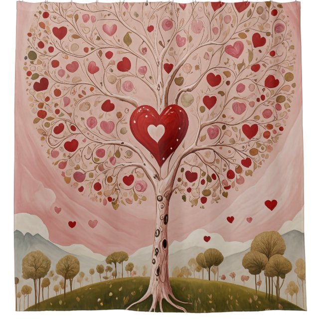 Cortina Para Box Coração (Frente)