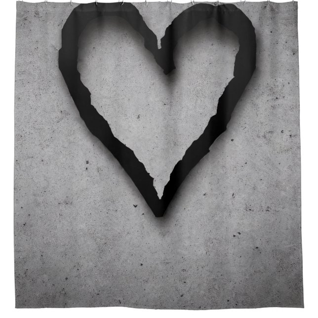 Cortina Para Box Coração à esquerda, n.o 01 (Frente)