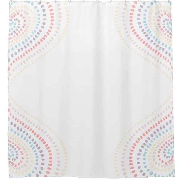 Cortina Para Box Corações Arco-Íris (Frente)