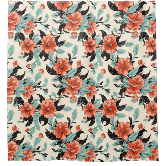 Cortina Para Box Coral Garden (Frente)