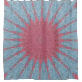 Cortina Para Box Coral Rosa Starburst