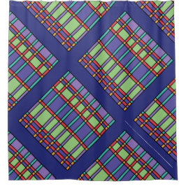 Cortina Para Box Cores Brilhantes De Vidro Estreito