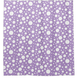 Cortina Para Box Cortina Chá de Pontos Roxos