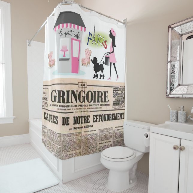 Cortina Para Box Cortina chá Paris (In Situ)