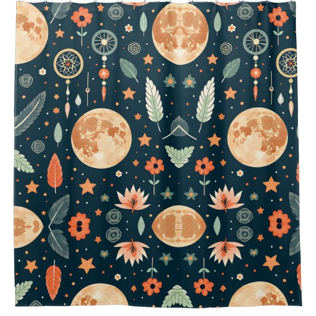 Cortina Para Box "Cortina de Banho Boho Bliss  (Frente)