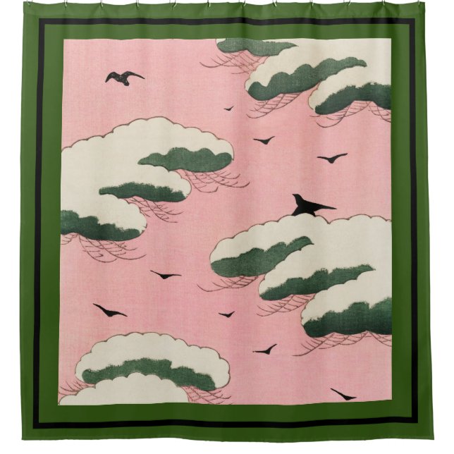 Cortina Para Box Cortina de Chá ABSTRATO ART NATURAL JAPONESA (Frente)