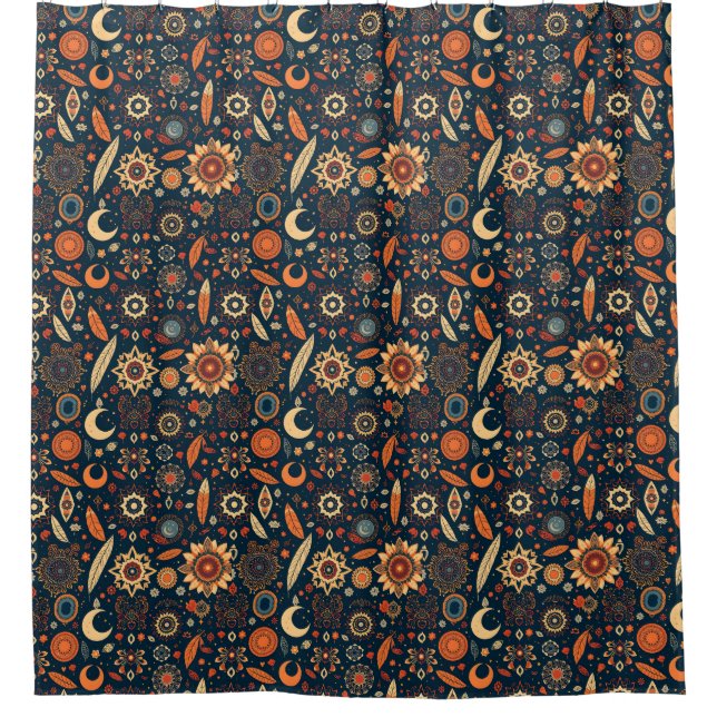 Cortina Para Box Cortina de Chá Chic Boho - Livre (Frente)