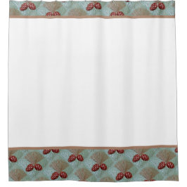 Cortina Para Box Cortina de chá com Pinecone impressão