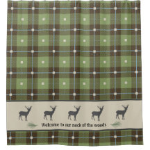 Cortina de Chá de cervejeira Xadrez verde