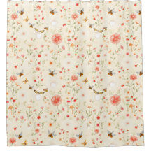 Cortina de Chá de Cottagecore Whimsical - Natureza