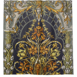 Cortina Para Box Cortina de Chá de Entrada de Jardim Antiquado