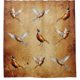 Cortina Para Box Cortina de Chá de Faisão de pescoço Vermelho