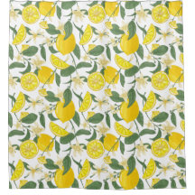 Cortina de Chá de Padrão Citrus