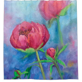 Cortina Para Box Cortina de Chá de Peonies do Alasca