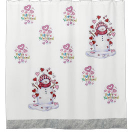 Cortina Para Box Cortina de Chá dia de os namorados Snowman