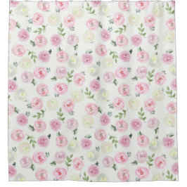 Cortina Para Box Cortina de Chá Feminina Floral Rosa