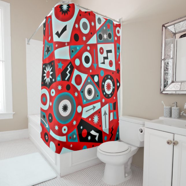 Cortina Para Box Cortina de Chá Galáctico Solidus Red (In Situ)