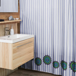 Cortina Para Box Cortina de Chá Mandala Desenhada à Mão