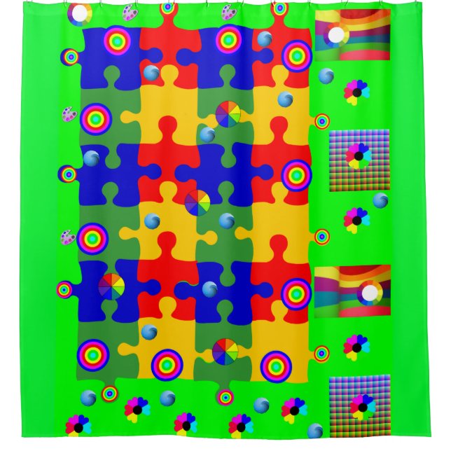 Cortina Para Box Cortina de Chá para Crianças (Frente)