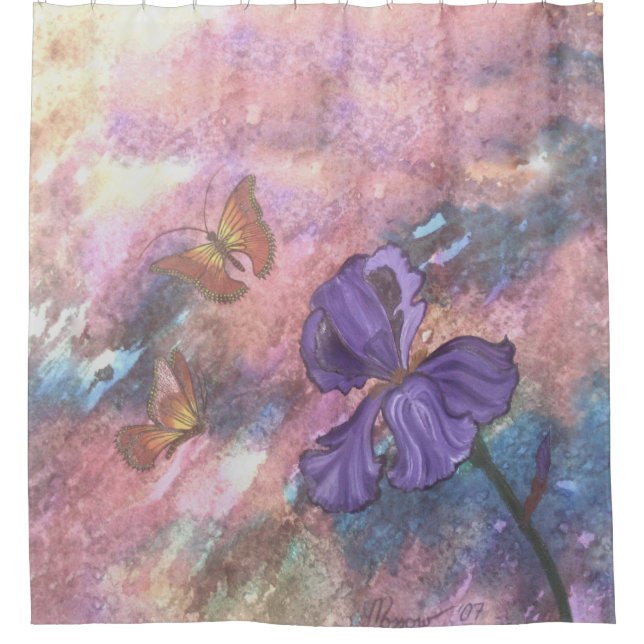 Cortina Para Box Cortina de chá Pastel dos monarca (Frente)