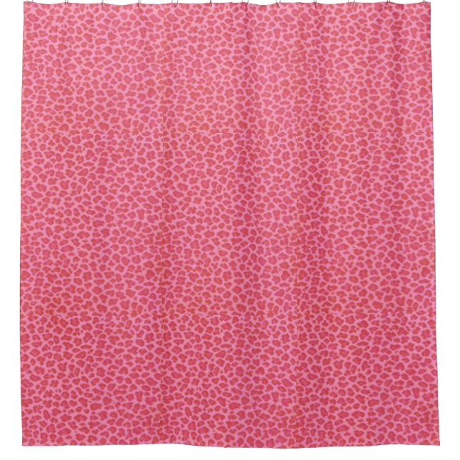 Cortina Para Box Cortina de Chá Pele-Leopardo Rosa (Frente)