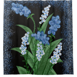 Cortina Para Box Cortina de Chás de Sangue Azul