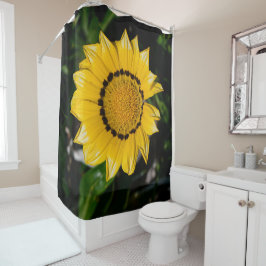 Cortina Para Box Cortina de Chuveiro com Design de Flor de Arte Mod