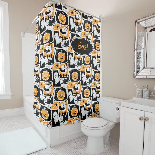 Cortina Para Box Cortina De Ducha Beware of the cat! (In Situ)