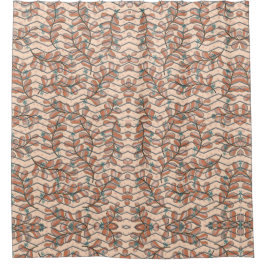 Cortina Para Box Cortina de Joia Floral Abstrato Botânica Elíptica