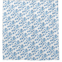 Cortina do chá - Bolhas Azuis